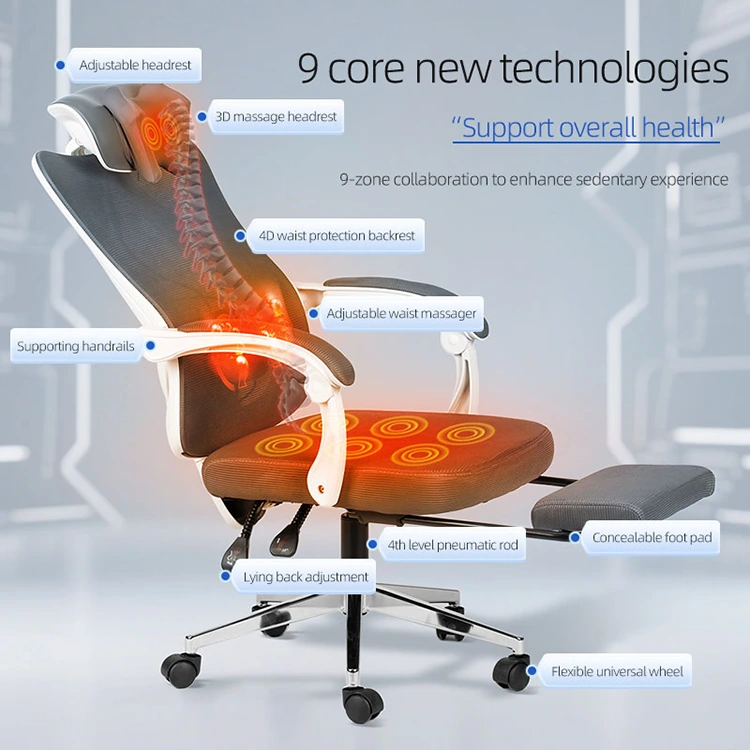 Bulego ergonomiko adimenduna Masaje aulkia